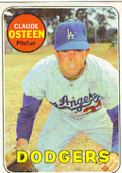 1969 Topps Baseball Cards      528     Claude Osteen